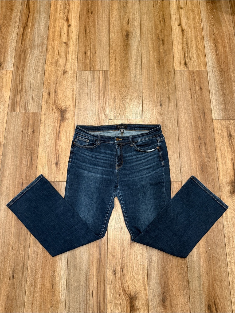 Judy Blue Bootcut 15/32 Dark Wash Jeans Stretch Denim Mid Rise